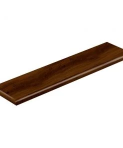 Shadow Hickory 47 in. L x 12-1/8 in. W x 1-11/16 in. T Vinyl Overlay Left Return to Cover Stairs 1 in. T by Cap A Tread