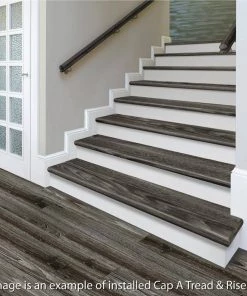 Shadow Hickory 94 in. L x 1/2 in. T x 7-3/8 in. W Vinyl Overlay Riser by Cap A Tread 7 Shadow Hickory 94 in. L x 1/2 in. T x 7-3/8 in. W Vinyl Overlay Riser by Cap A Tread -Mohawk Home Sales shadow hickory cap a tread vinyl stair treads 017043814 31 1000