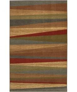 Mayan Sunset Sierra 5 ft. x 8 ft. Striped Area Rug by Mohawk Home