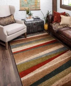 Mayan Sunset Sierra 5 ft. x 8 ft. Striped Area Rug by Mohawk Home -Mohawk Home Sales sierra mohawk home area rugs 162597 c3 1000
