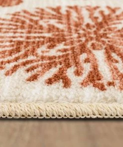 Coral Medallion Spice 1 ft. 8 in. x 2 ft. 10 in. Medallion Machine Washable Area Rug by Mohawk Home -Mohawk Home Sales spice mohawk home area rugs 549114 c3 1000