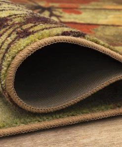 Autumn Branches Rustburn Tan 8 ft. x 10 ft. Nature Area Rug by Mohawk Home -Mohawk Home Sales tan mohawk home area rugs 043702 4f 1000