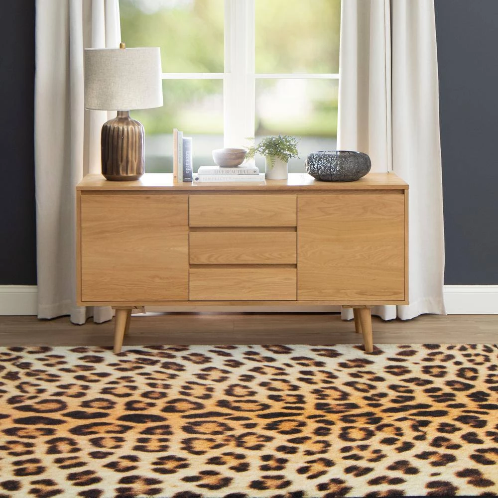 Cheetah Spots Tan 8 ft. x 10 ft. Animal Print Area Rug by Mohawk Home 13 Cheetah Spots Tan 8 ft. x 10 ft. Animal Print Area Rug by Mohawk Home - Image 11