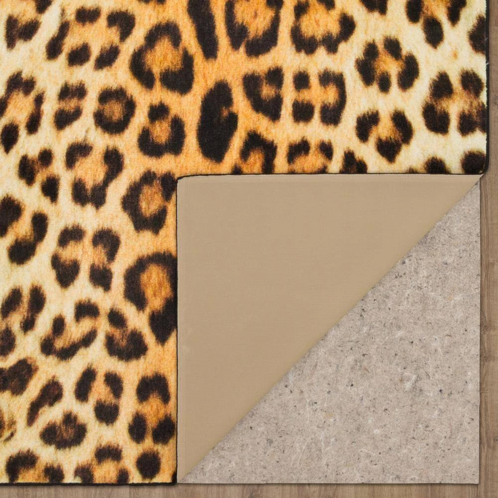 Cheetah Spots Tan 8 ft. x 10 ft. Animal Print Area Rug by Mohawk Home 7 Cheetah Spots Tan 8 ft. x 10 ft. Animal Print Area Rug by Mohawk Home - Image 5