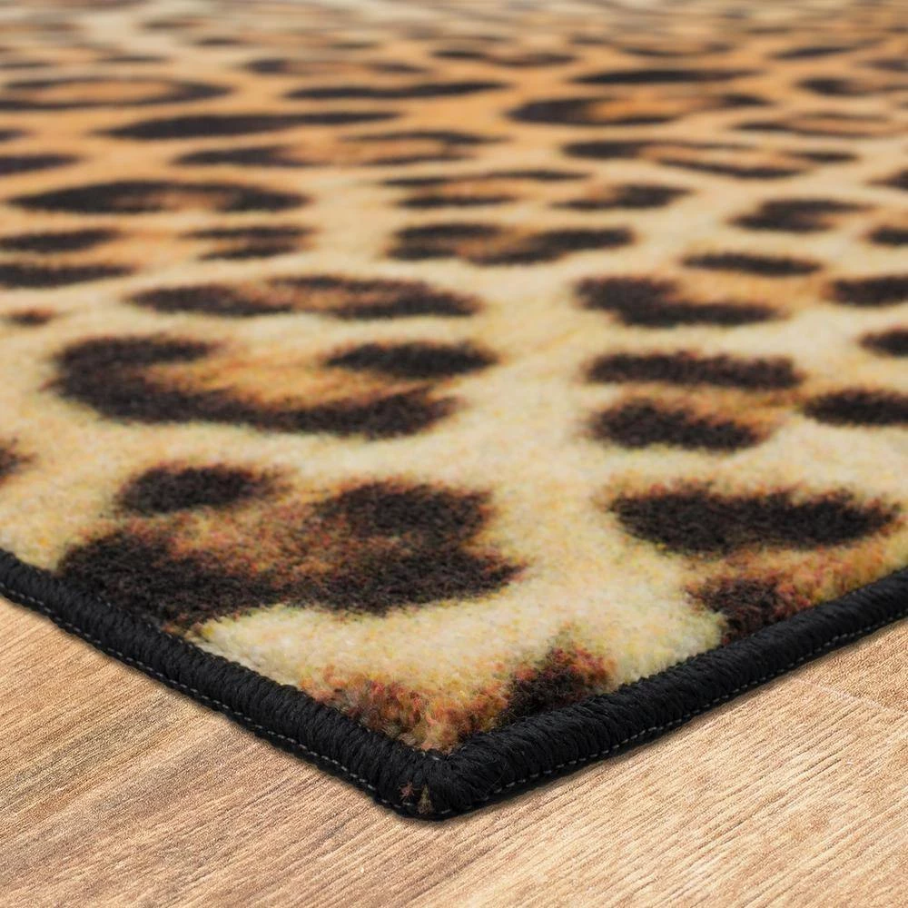 Cheetah Spots Tan 8 ft. x 10 ft. Animal Print Area Rug by Mohawk Home 8 Cheetah Spots Tan 8 ft. x 10 ft. Animal Print Area Rug by Mohawk Home - Image 6