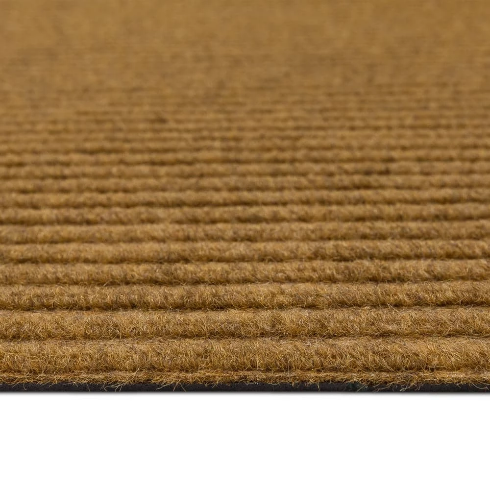 Striped Utility Mat Tan Indoor/Outdoor 24 in. x 72 in. Utility Door Mat by Mohawk Home 5 Striped Utility Mat Tan Indoor/Outdoor 24 in. x 72 in. Utility Door Mat by Mohawk Home - Image 3
