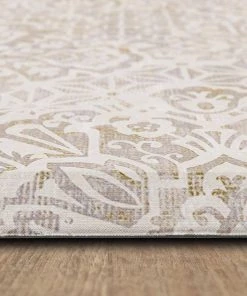Damask Nouveau Tan 1 ft. 8 in. x 3 ft. 6 in. Kitchen Mat by Mohawk Home -Mohawk Home Sales tan mohawk home kitchen mats 765033 40 1000
