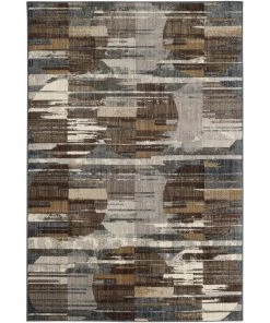 Pyramid Lake Taupe 8 ft. x 11 ft. Abstract Area Rug by Mohawk Home