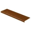 Teak 47 in. L x 12-1/8 in. W x 2-3/16 in. T Vinyl Overlay to Cover Stairs 1-1/8 in. to 1-3/4 in. Thick by Cap A Tread -Mohawk Home Sales teak cap a tread vinyl stair treads 016a73541 64 1000