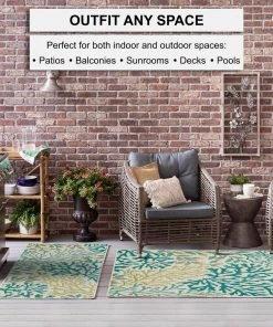 Lagoon Teal 10 ft. x 13 ft. Indoor/Outdoor Area Rug by Mohawk Home 19 Lagoon Teal 10 ft. x 13 ft. Indoor/Outdoor Area Rug by Mohawk Home -Mohawk Home Sales teal mohawk home outdoor rugs 791339 a0 1000