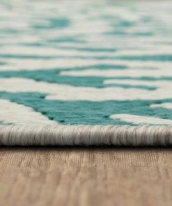 Lagoon Teal 10 ft. x 13 ft. Indoor/Outdoor Area Rug by Mohawk Home 23 Lagoon Teal 10 ft. x 13 ft. Indoor/Outdoor Area Rug by Mohawk Home -Mohawk Home Sales teal mohawk home outdoor rugs 791339 c3 1000