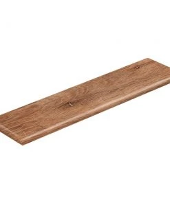 Trail Oak/Georgia Clay 47 in. Length x 12-1/8 in. W x 1-11/16 in. T Vinyl Left Return for Stairs 1 in. T by Cap A Tread