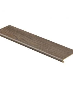 Tupelo Oak/Semi-Sweet Oak 47 in. L x 12-1/8 in. W x 1-11/16 in. T Vinyl Overlay to Cover Stairs 1 in. Thick by Cap A Tread