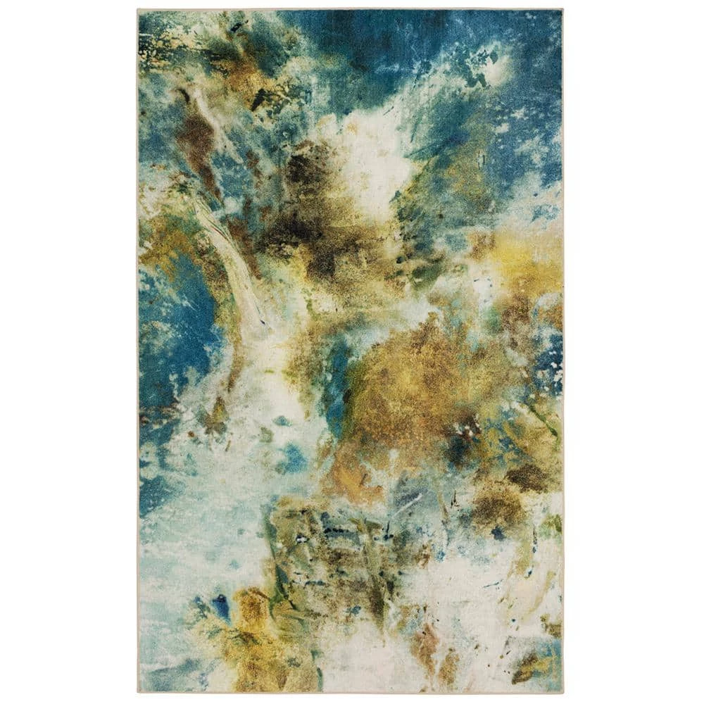 Shoreline Water 9 ft. x 12 ft. Abstract Area Rug by Mohawk Home 3 Shoreline Water 9 ft. x 12 ft. Abstract Area Rug by Mohawk Home