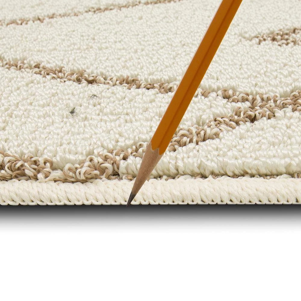 Cassius Wheat/Cream 2 ft. 6 in. x 3 ft. 9 in. Geometric Machine Washable Area Rug by Mohawk Home 5 Cassius Wheat/Cream 2 ft. 6 in. x 3 ft. 9 in. Geometric Machine Washable Area Rug by Mohawk Home - Image 3