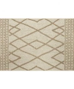 Cassius Wheat/Cream 2 ft. 6 in. x 3 ft. 9 in. Geometric Machine Washable Area Rug by Mohawk Home
