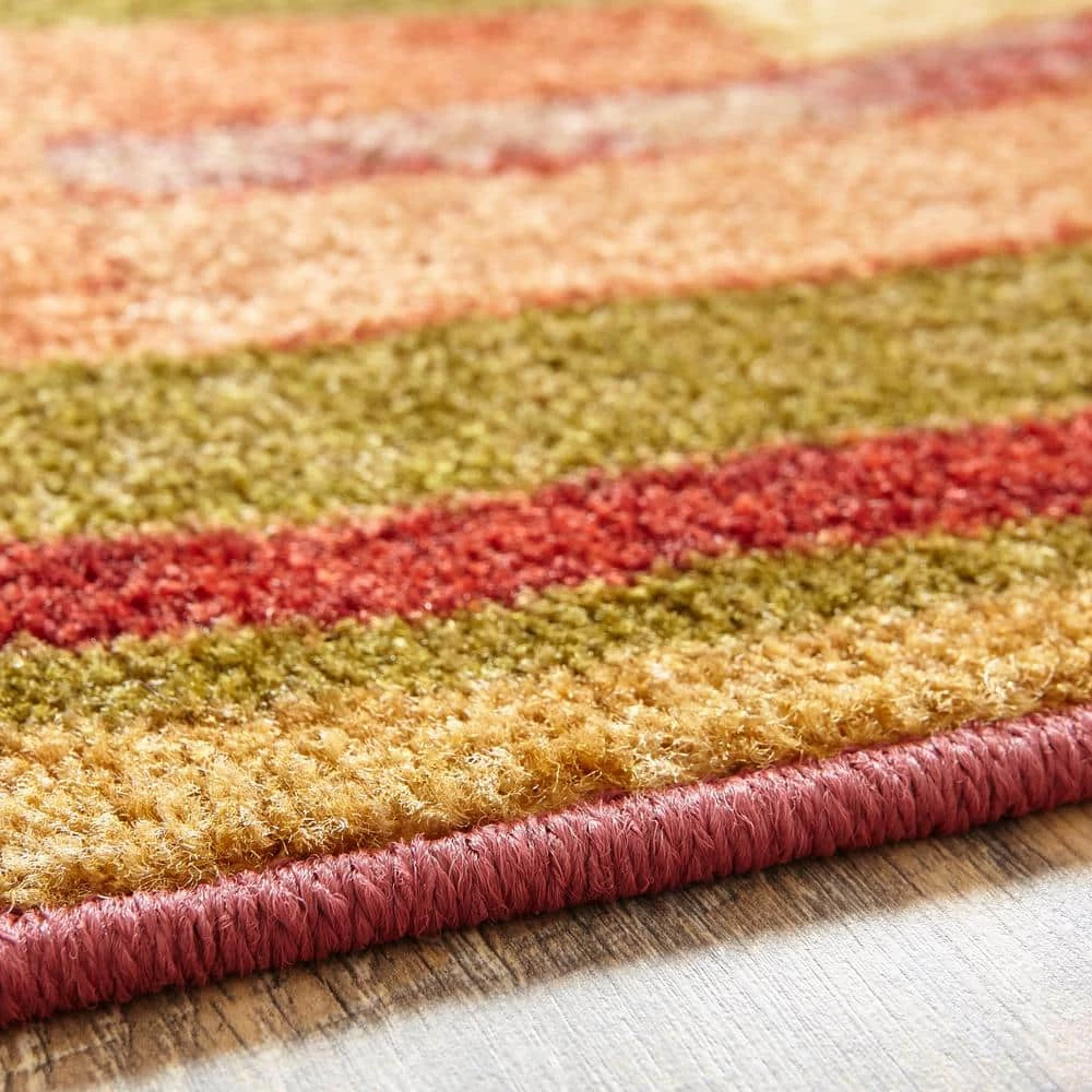 Piscasso Wine 3 ft. x 4 ft. Machine Washable Abstract Area Rug by Mohawk Home 5 Piscasso Wine 3 ft. x 4 ft. Machine Washable Abstract Area Rug by Mohawk Home - Image 3