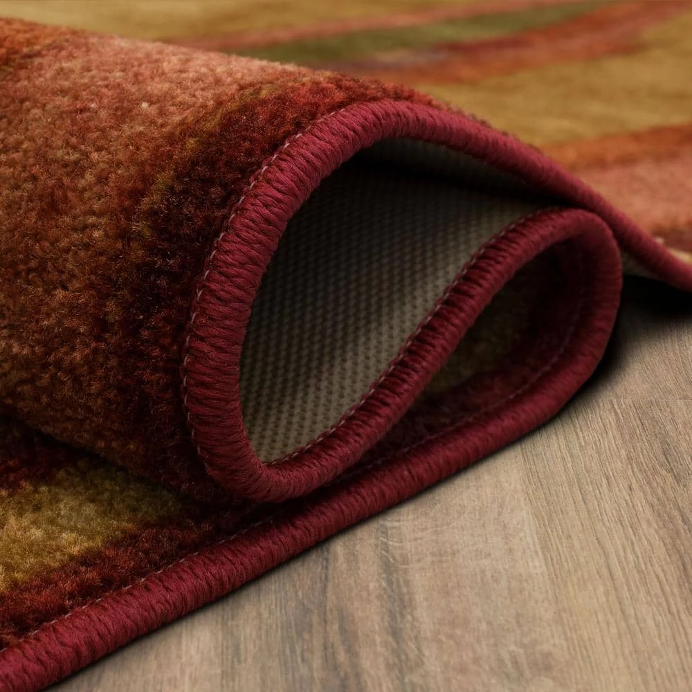 Piscasso Wine 8 ft. x 10 ft. Abstract Area Rug by Mohawk Home 10 Piscasso Wine 8 ft. x 10 ft. Abstract Area Rug by Mohawk Home - Image 8