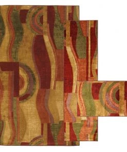 Piscasso Wine 8 ft. x 10 ft. Abstract Area Rug by Mohawk Home