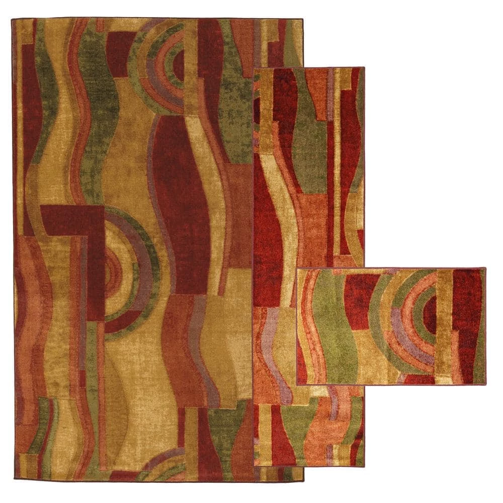 Piscasso Wine 8 ft. x 10 ft. Abstract Area Rug by Mohawk Home 3 Piscasso Wine 8 ft. x 10 ft. Abstract Area Rug by Mohawk Home