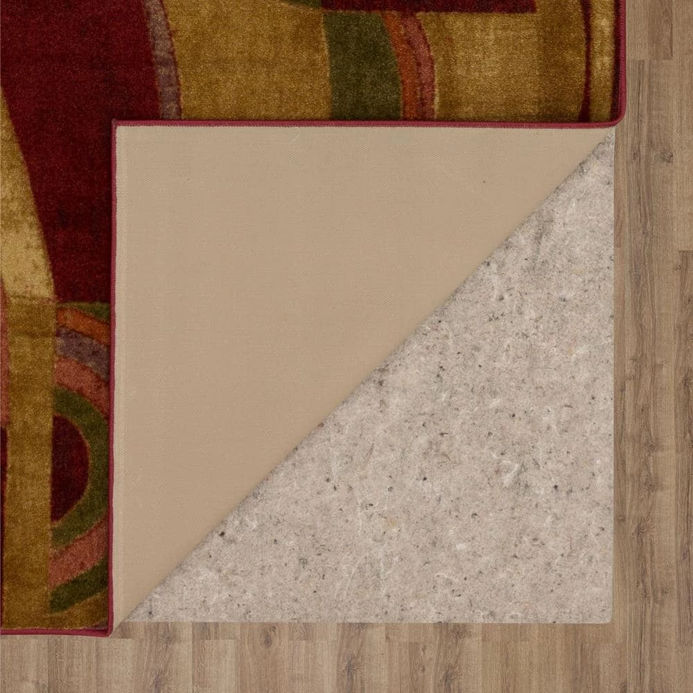 Piscasso Wine 8 ft. x 10 ft. Abstract Area Rug by Mohawk Home 8 Piscasso Wine 8 ft. x 10 ft. Abstract Area Rug by Mohawk Home - Image 6